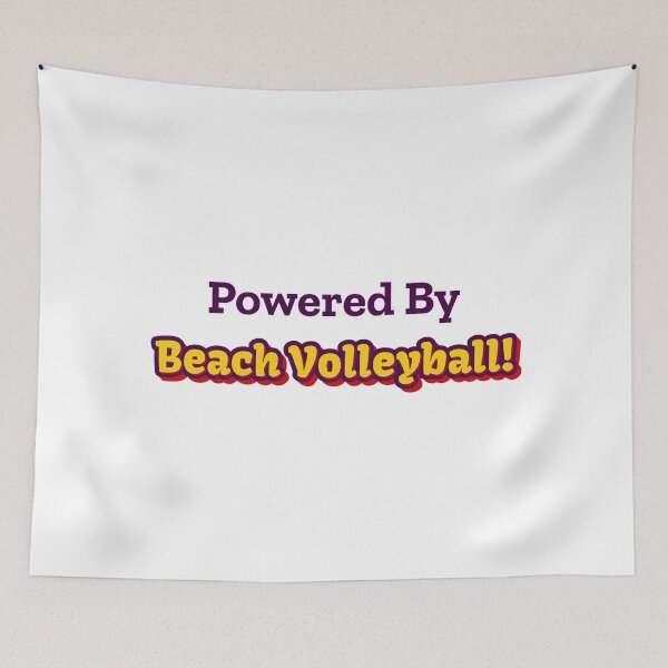 Item preview, Powered By Beach Volleyball designed and sold by cooldesignsalot.