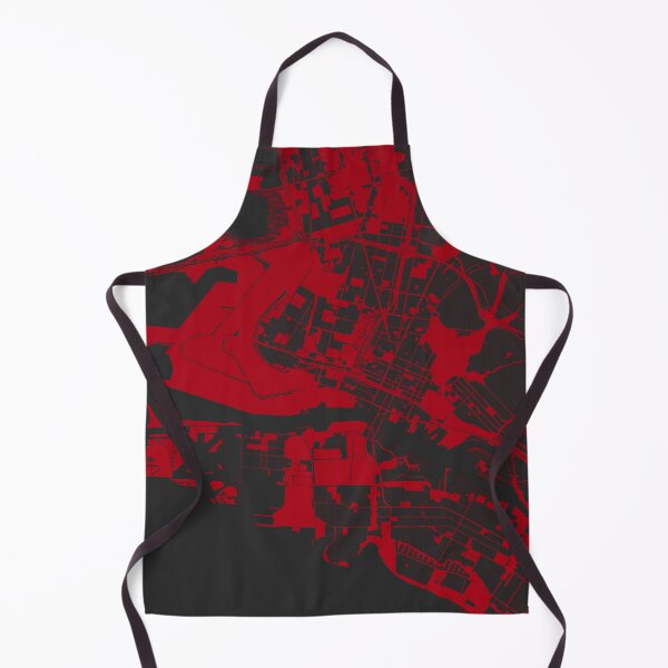 Item preview, Oakland Map Art red wine color California USA designed and sold by EpicMaps.