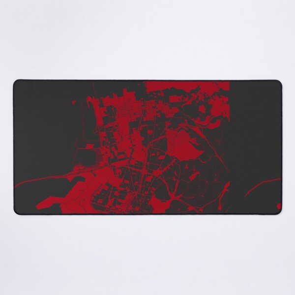 Item preview, Oakland Map Art red wine color California USA designed and sold by EpicMaps.
