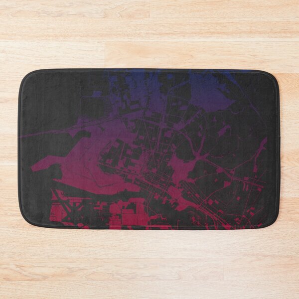 Item preview, Oakland Map Art Pink Blue California USA designed and sold by EpicMaps.
