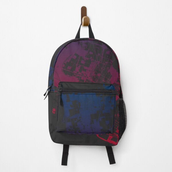 Item preview, Oakland Map Art Pink Blue California USA designed and sold by EpicMaps.
