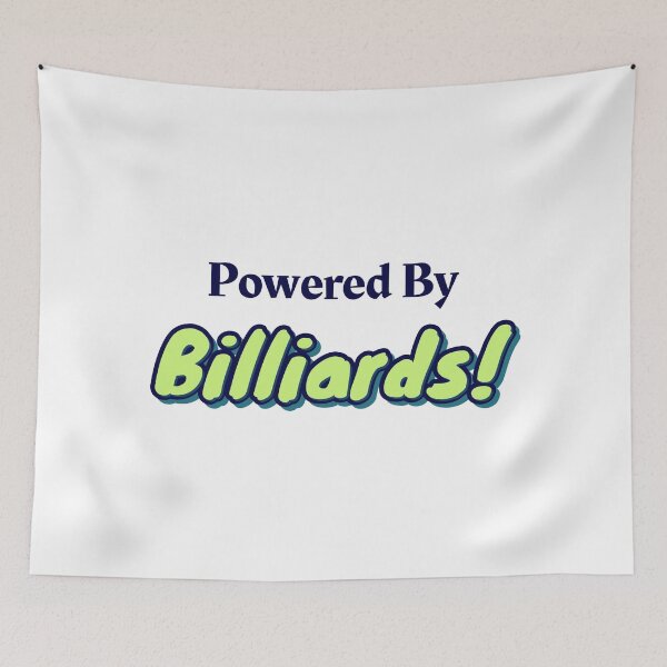 Item preview, Powered By Billiards designed and sold by cooldesignsalot.