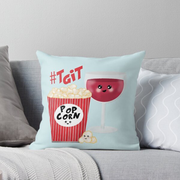 Item preview,  wine and popcorn designed and sold by GreysGirl.