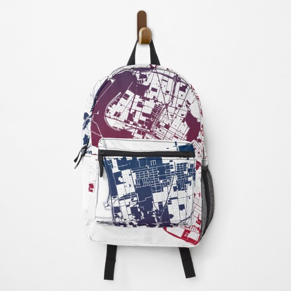 Item preview, Oakland Map Art Pink Blue California USA designed and sold by EpicMaps.