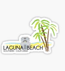Laguna Beach Palm Trees Sticker