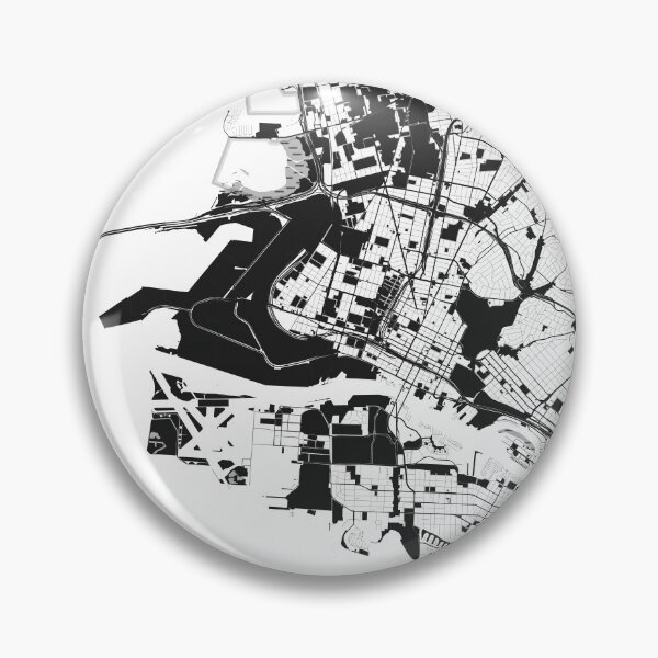 Aperçu de l'œuvre Oakland Map Art Noir blanc Californie USA créée et vendue par EpicMaps.