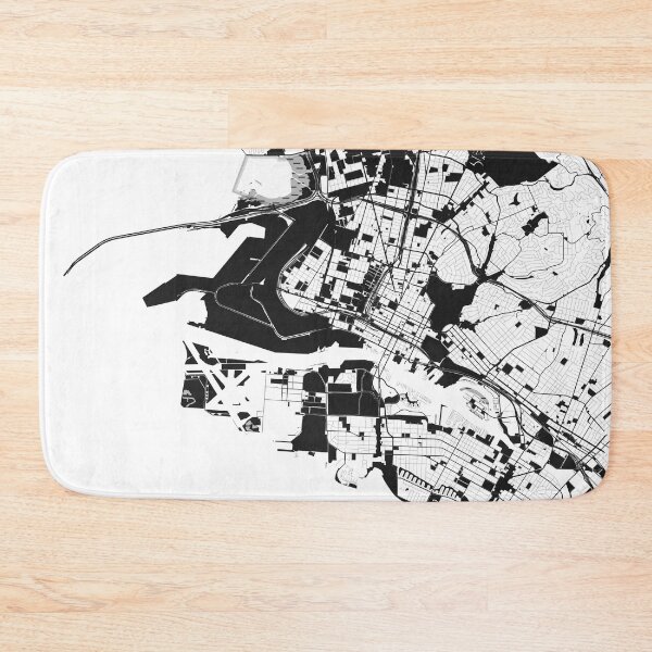 Item preview, Oakland Map Art Black white California USA designed and sold by EpicMaps.