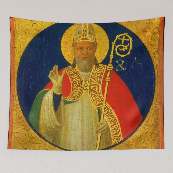 Item preview, A Bishop Saint painting designed and sold by Vintage Designs +.