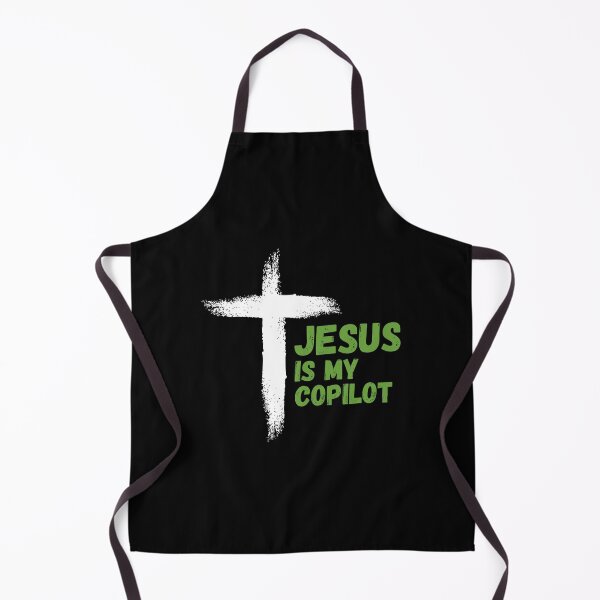 Item preview, Jesus is my copilot green cross nature tree leaf handmade love christian quote gift designed and sold by Ramesh ⭐⭐⭐⭐⭐.