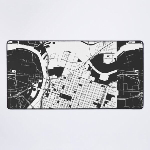 Item preview, Sacramento Map Art Black white California USA designed and sold by EpicMaps.