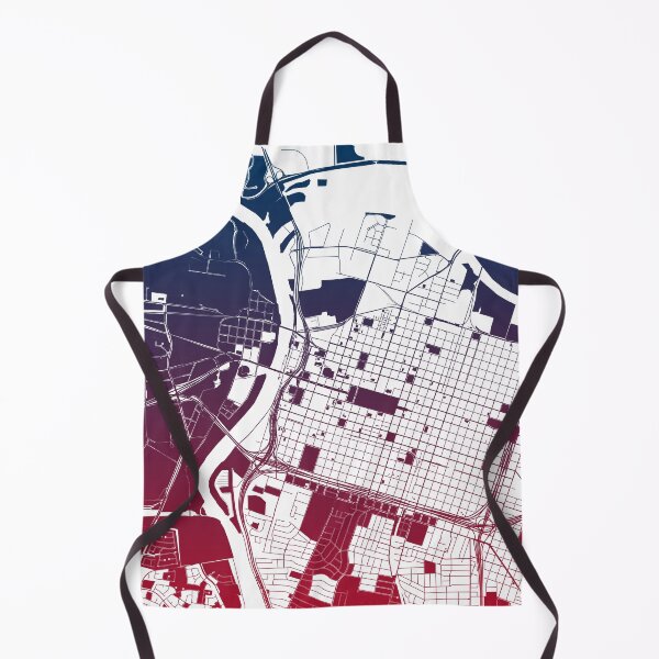 Item preview, Sacramento Map Art Pink Blue California USA designed and sold by EpicMaps.