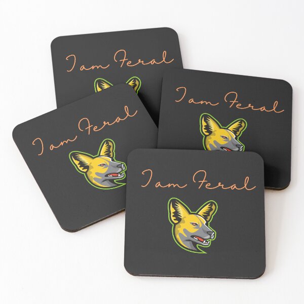 Item preview, I am feral. Wild dog design for wild people.Animal in nature. designed and sold by Doggymadness.