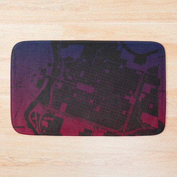 Item preview, Sacramento Map Art Pink Blue California USA designed and sold by EpicMaps.