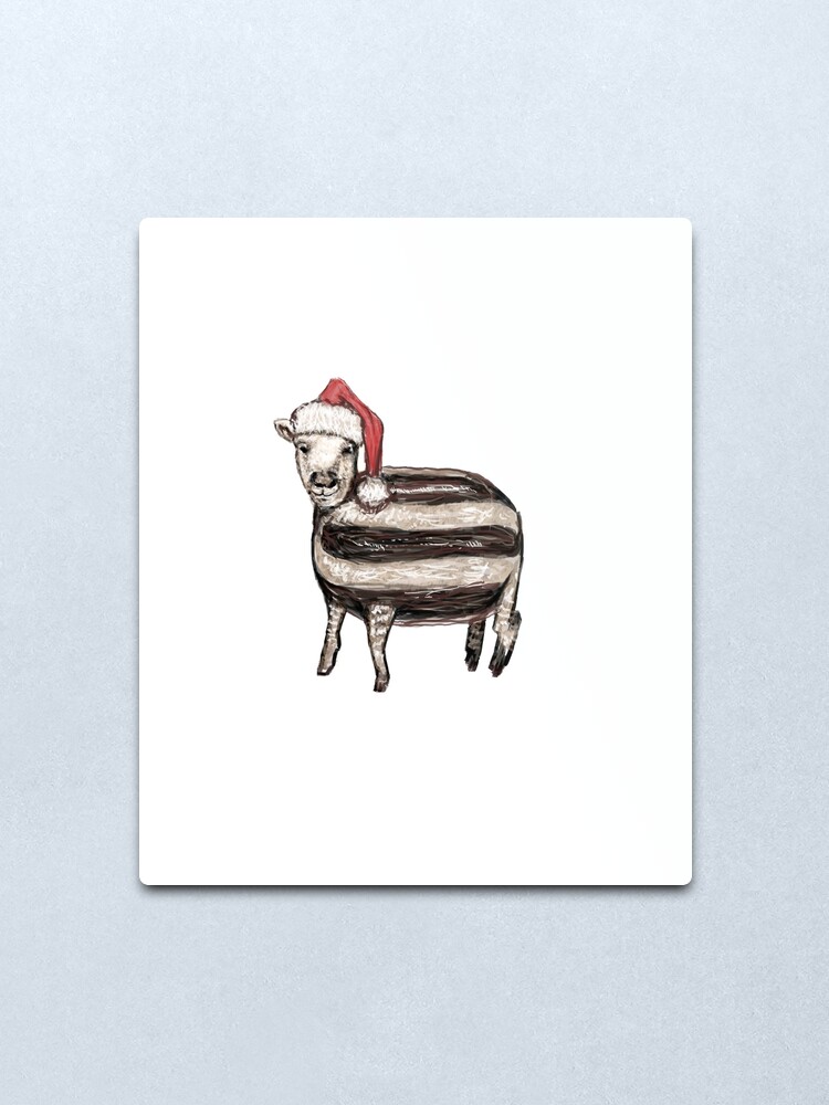 Alternate view of Baa Humbug Metal Print