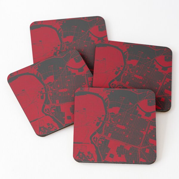 Item preview, Sacramento Map Art red wine color California USA designed and sold by EpicMaps.