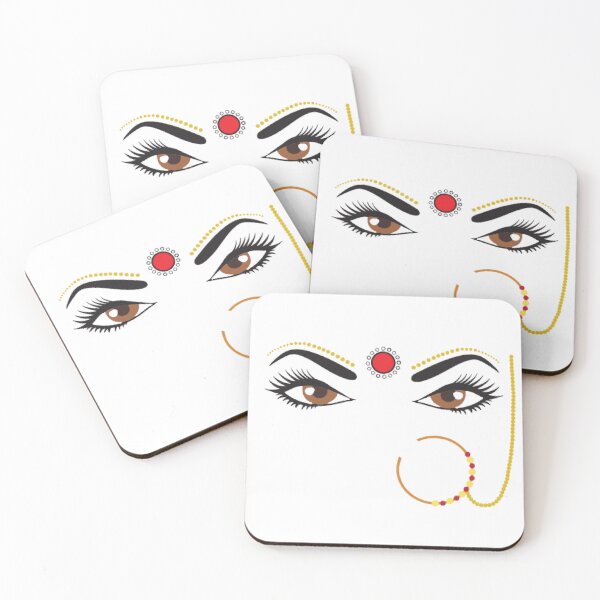 Item preview, Bindhi Indian Desi Culture Girly traditional Nose Ring Pin designed and sold by alltheprints.