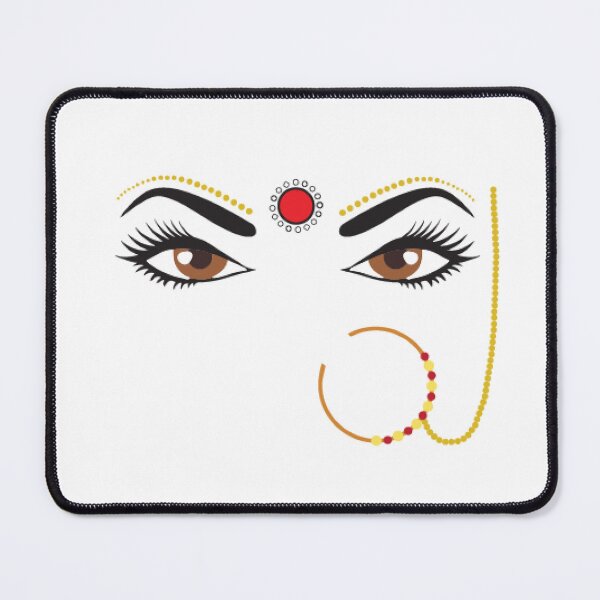 Item preview, Bindhi Indian Desi Culture Girly traditional Nose Ring Pin designed and sold by alltheprints.
