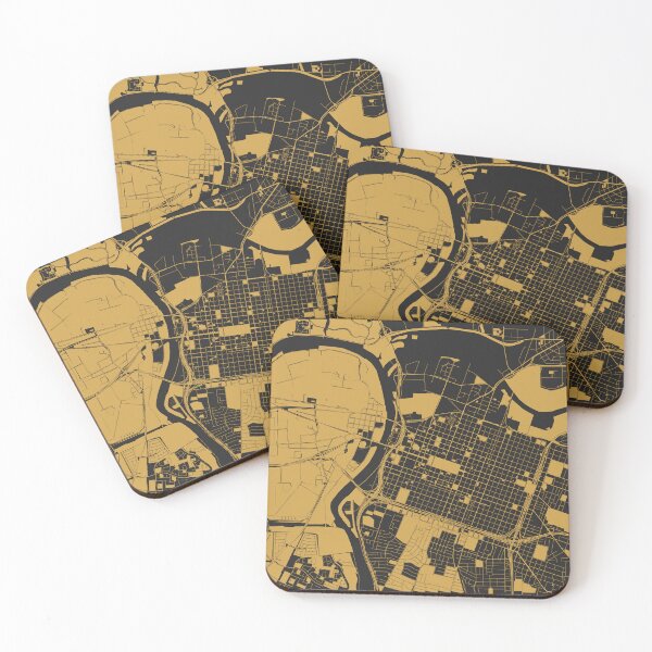 Item preview, Sacramento Map Art Black Gold California USA designed and sold by EpicMaps.