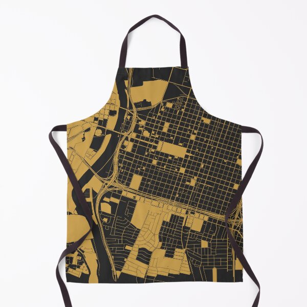 Item preview, Sacramento Map Art Black Gold California USA designed and sold by EpicMaps.