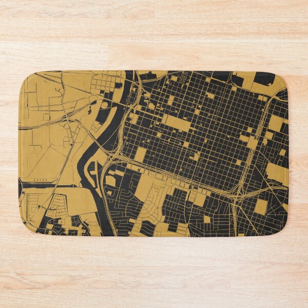 Item preview, Sacramento Map Art Black Gold California USA designed and sold by EpicMaps.