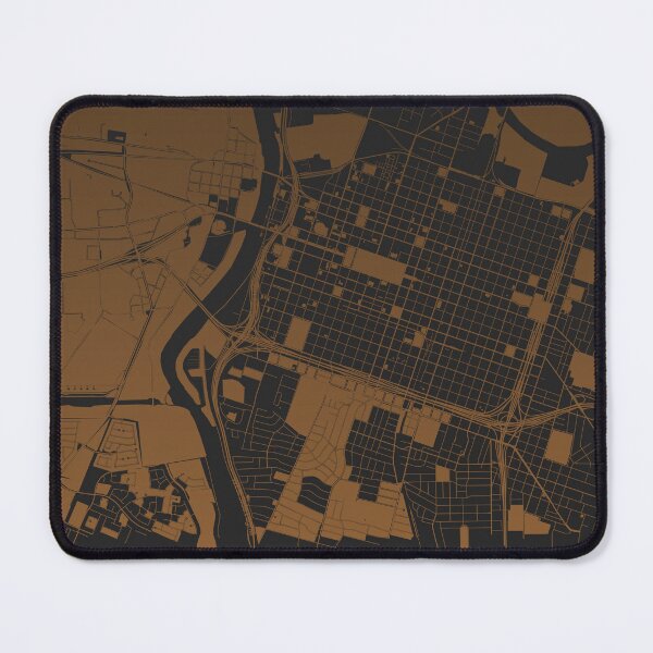 Item preview, Sacramento Map Art coffee color California USA designed and sold by EpicMaps.