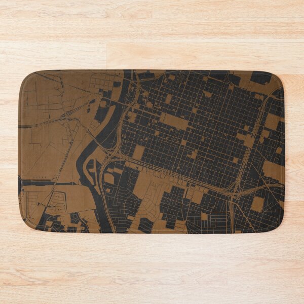 Item preview, Sacramento Map Art coffee color California USA designed and sold by EpicMaps.