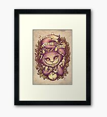 CHESHIRE KATZE Gerahmtes Wandbild