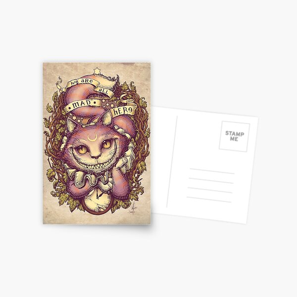 CHESHIRE CAT Postcard