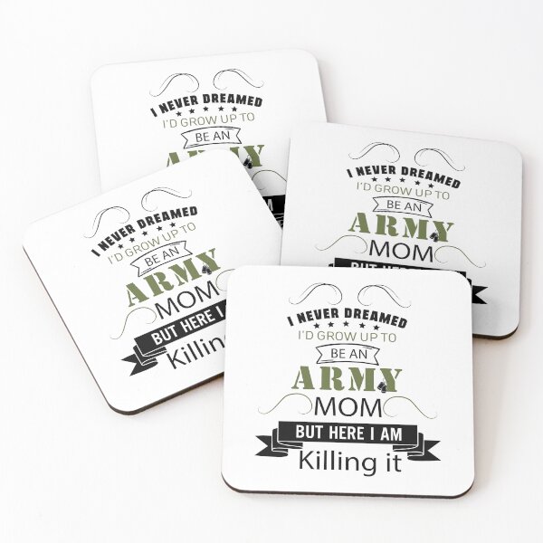 Artikelvorschau, Ich hätte nie geträumt, dass ich eine Armee-Mutter werden würde, aber hier töte ich es, Mama-Armee-Geschenk entworfen und verkauft von Designista436.