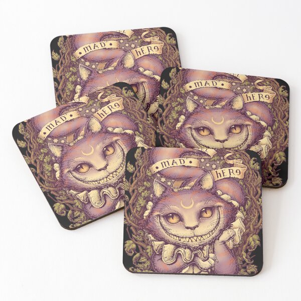 CHESHIRE CAT Coasters (Set of 4)