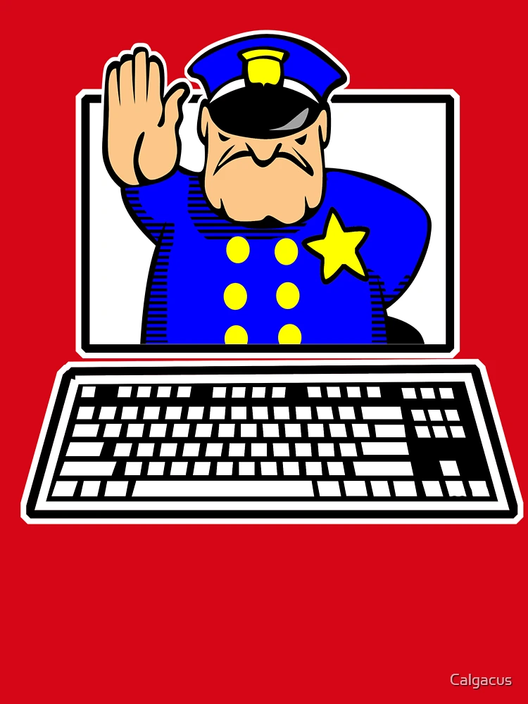 Thumbnail 6 of 6, Pullover Hoodie, INTERNET POLICE designed and sold by Calgacus.