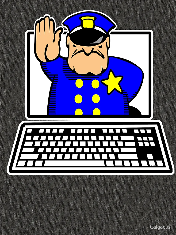 Thumbnail 6 of 6, Lightweight Sweatshirt, INTERNET POLICE designed and sold by Calgacus.
