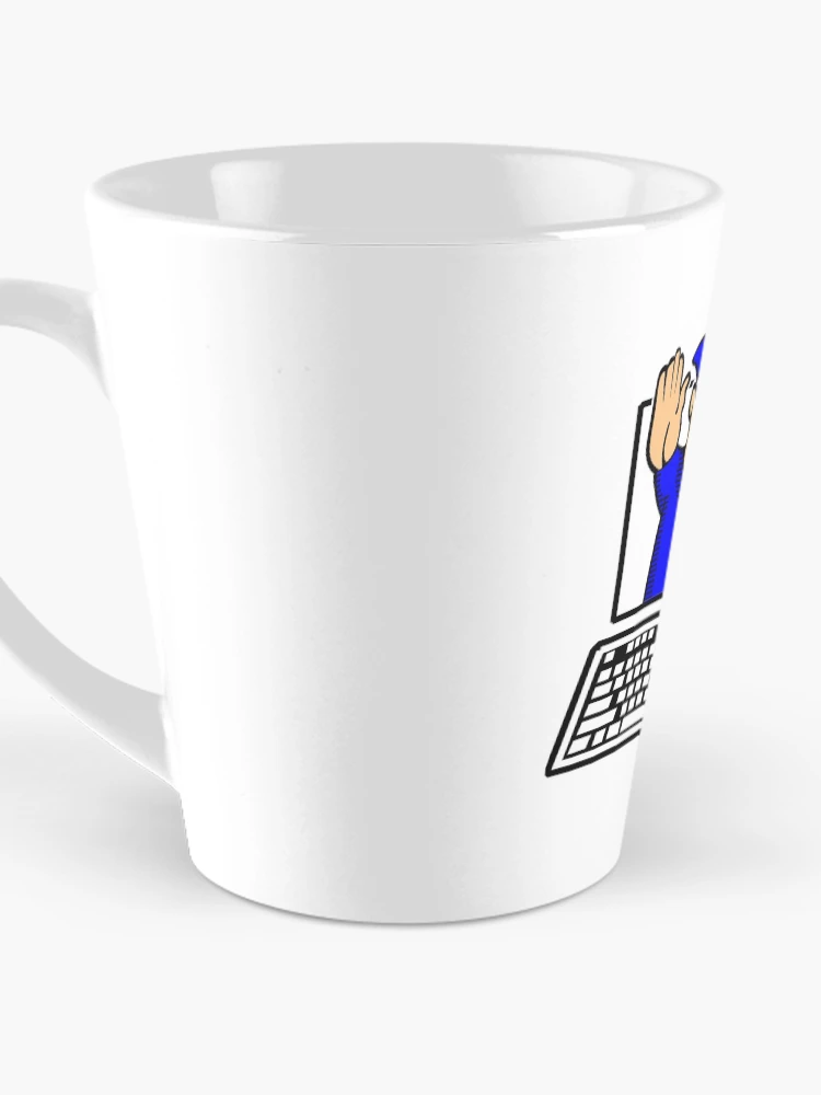 Aperçu 3 sur 4. Mug à café avec l'œuvre POLICE INTERNET créée et vendue par Calgacus.