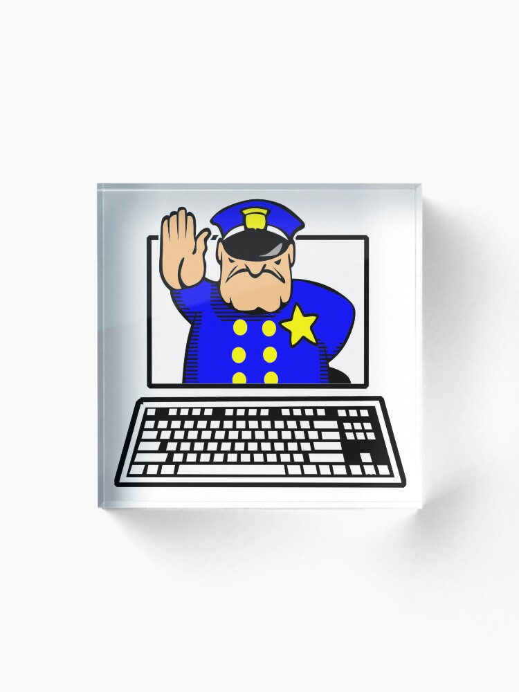 Thumbnail 1 von 5, Acrylblock, INTERNET-POLIZEI designt und verkauft von Calgacus.