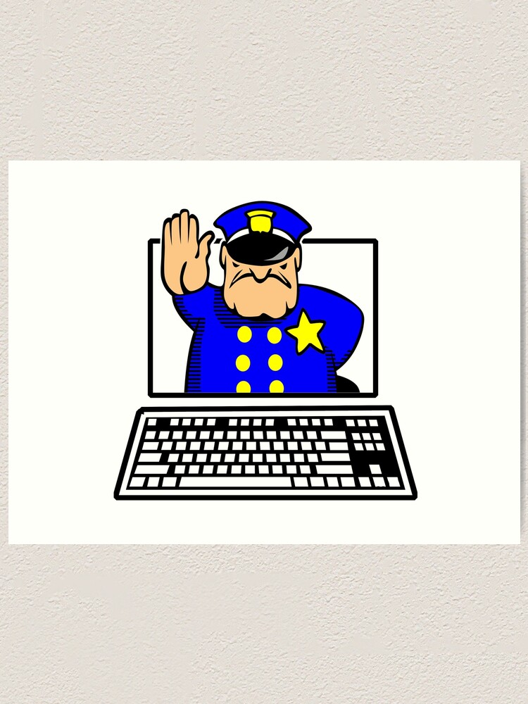 Thumbnail 1 von 3, Kunstdruck, INTERNET-POLIZEI designt und verkauft von Calgacus.
