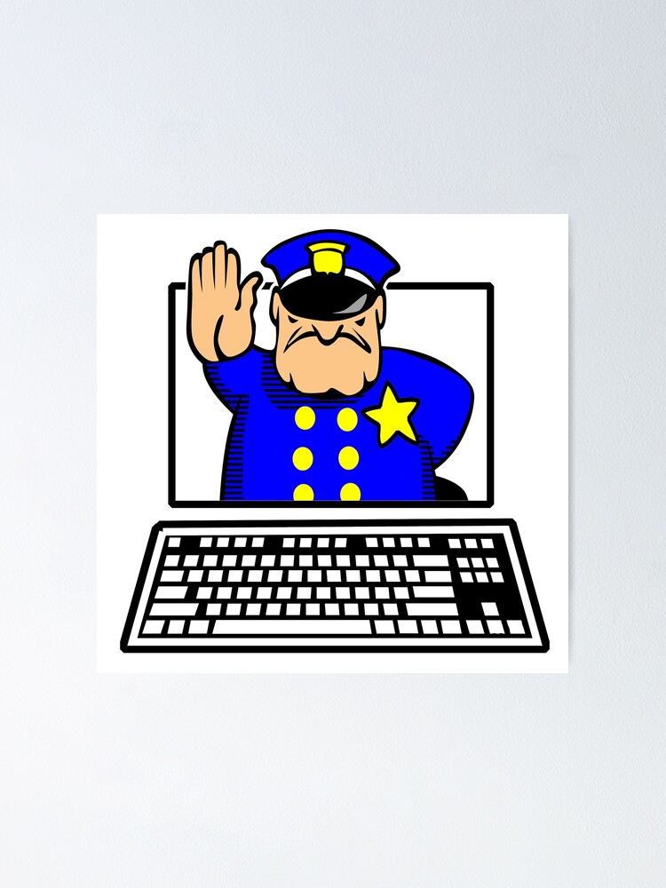 Thumbnail 1 of 3, Poster, INTERNET POLICE designed and sold by Calgacus.