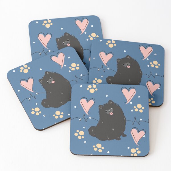 Item preview, LOVE Black Pomeranian designed and sold by Lulupainting.