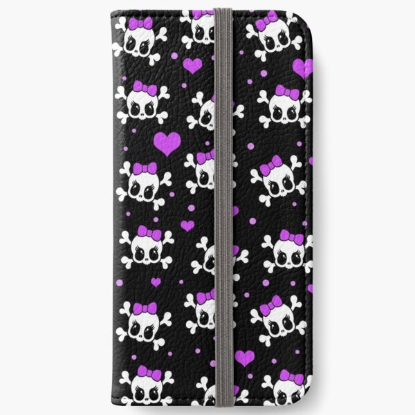 Cute skulls iPhone Wallet