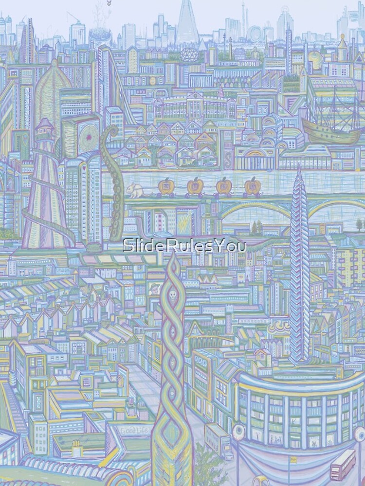 THE MEGATROPOLIS (cool hues) by SlideRulesYou