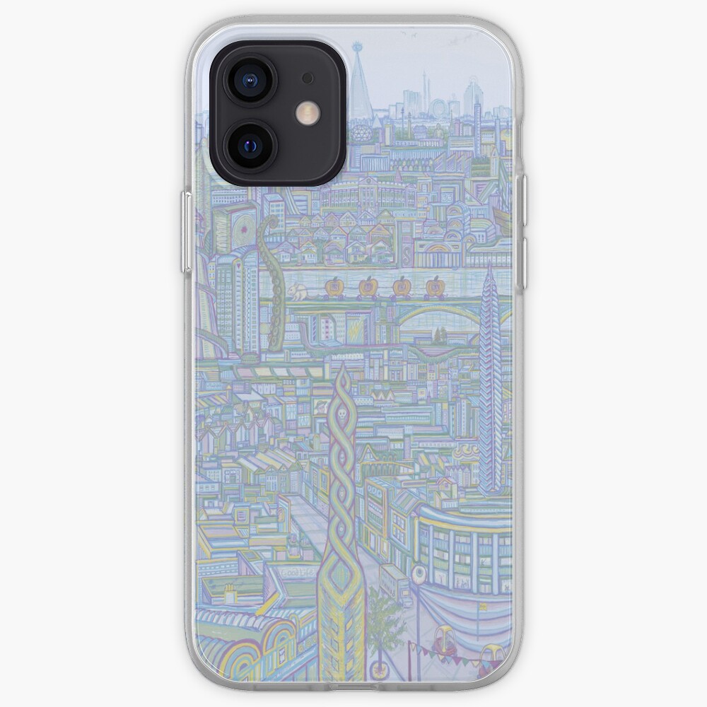 THE MEGATROPOLIS (cool hues) iPhone Case & Cover