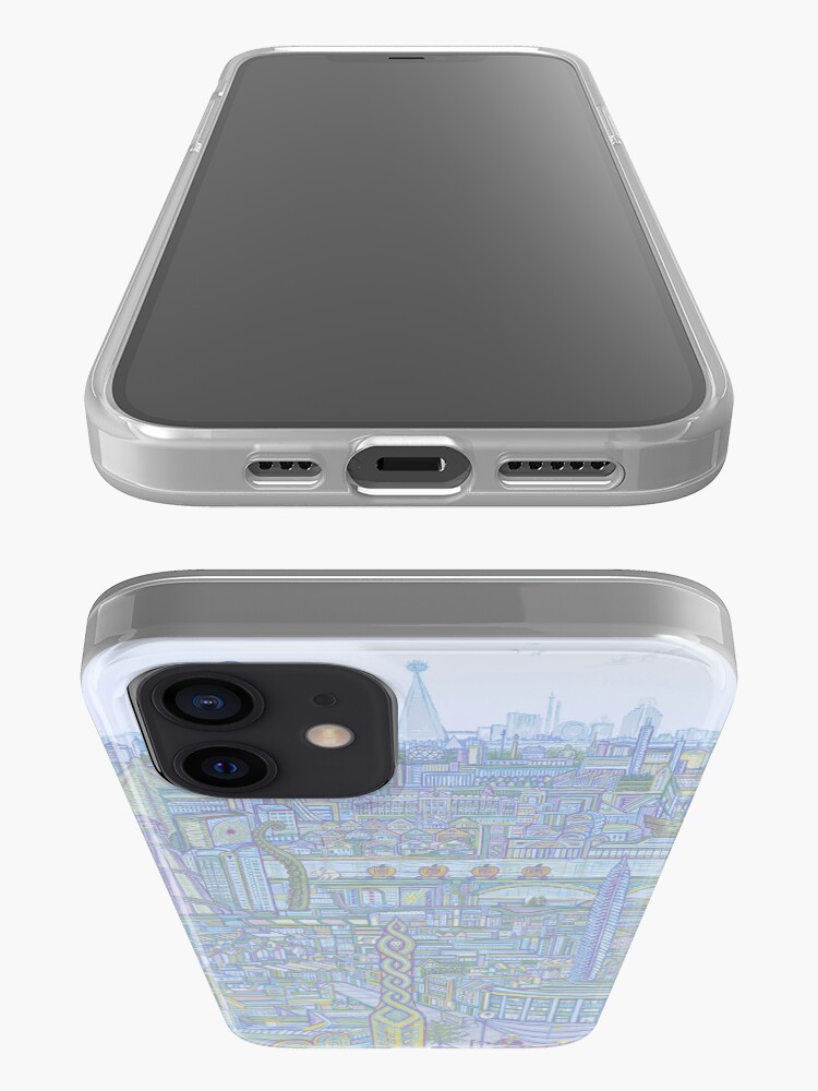 Alternate view of THE MEGATROPOLIS (cool hues) iPhone Case & Cover