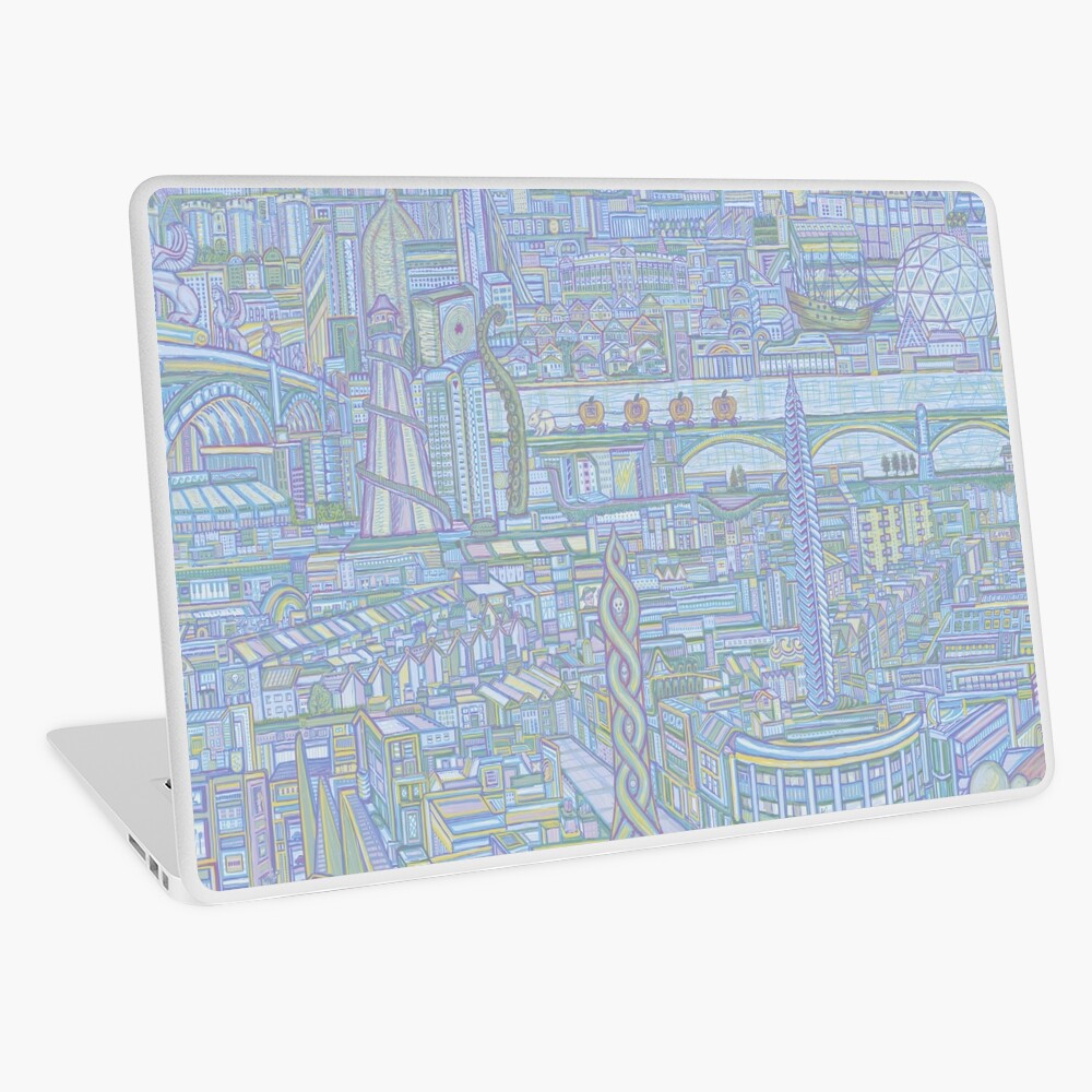 THE MEGATROPOLIS (cool hues) Laptop Skin