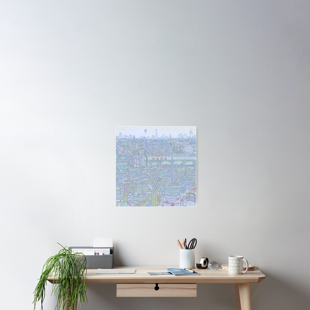 THE MEGATROPOLIS (cool hues) Poster