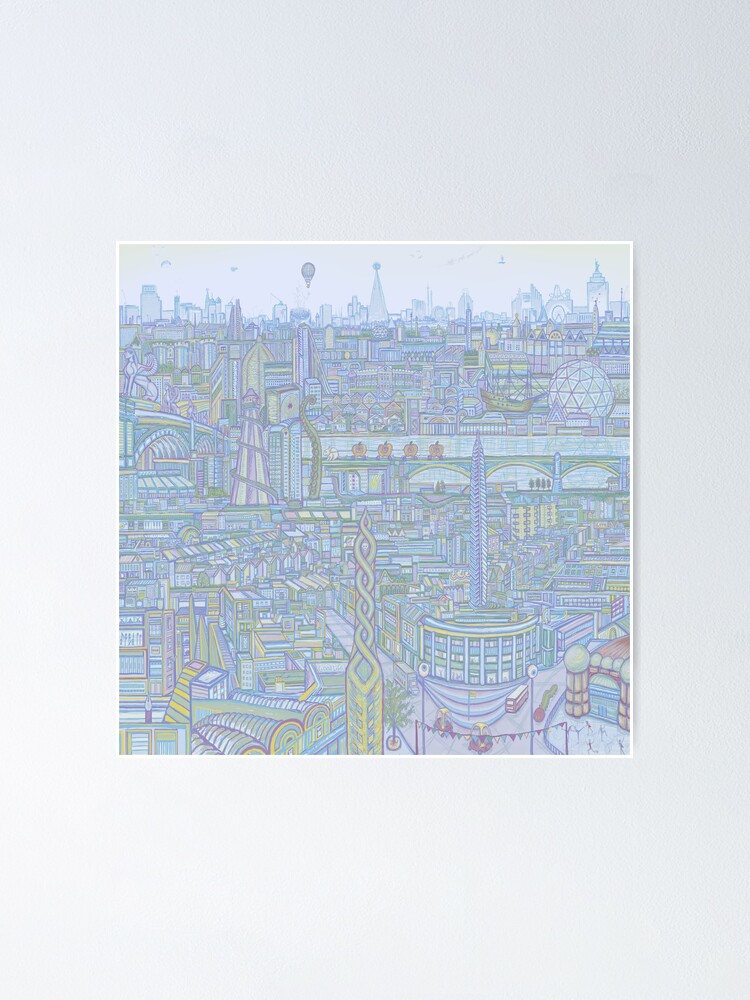 Alternate view of THE MEGATROPOLIS (cool hues) Poster