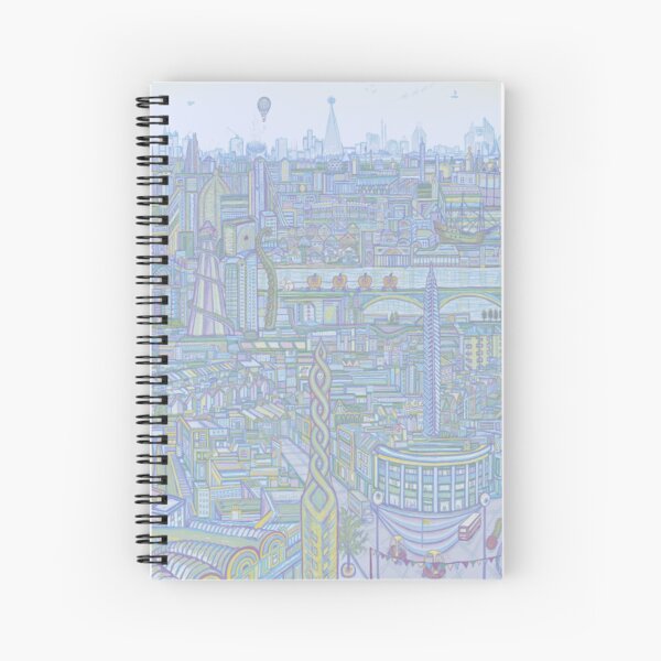 THE MEGATROPOLIS (cool hues) Spiral Notebook