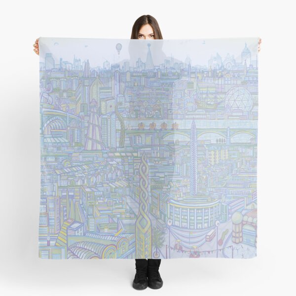 THE MEGATROPOLIS (cool hues) Scarf