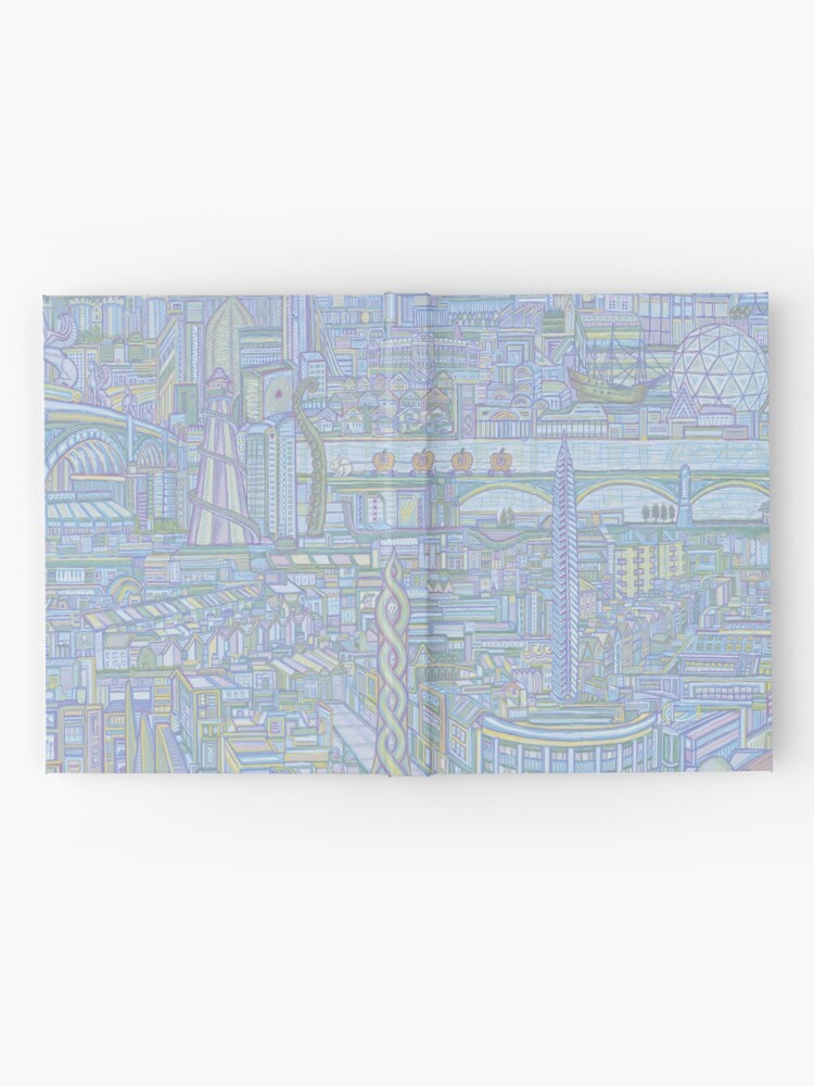 Alternate view of THE MEGATROPOLIS (cool hues) Hardcover Journal