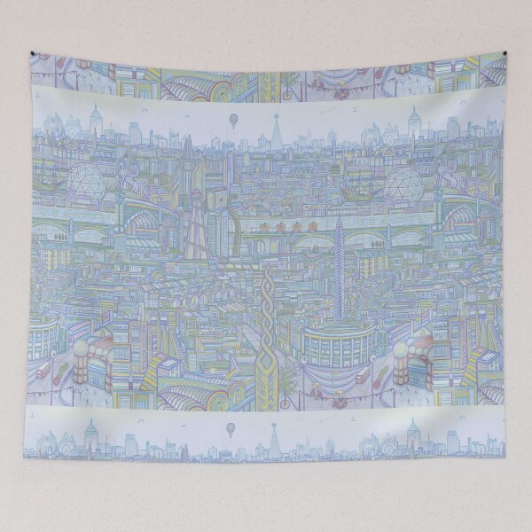 Item preview, THE MEGATROPOLIS (cool hues) designed and sold by SlideRulesYou.