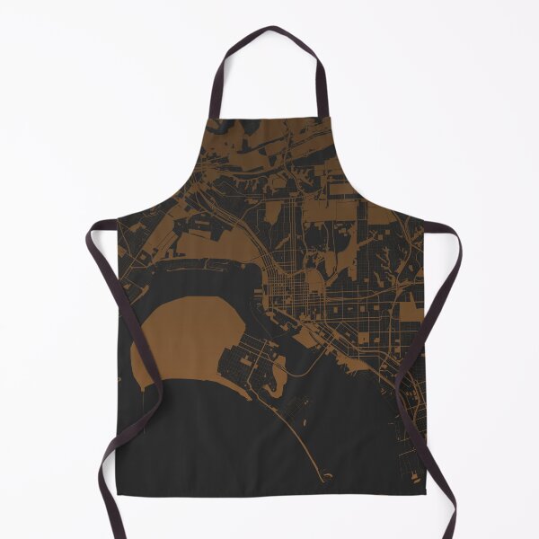 Item preview, San Diego Map Art coffee color California USA designed and sold by EpicMaps.