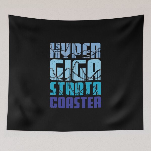 Aperçu de l'œuvre Hyper Giga Strata Dessous de verre Motif parc d'attraction créée et vendue par StrongShirts.